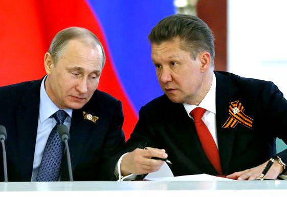 Путин и Миллер обсудили проекты "Газпрома"