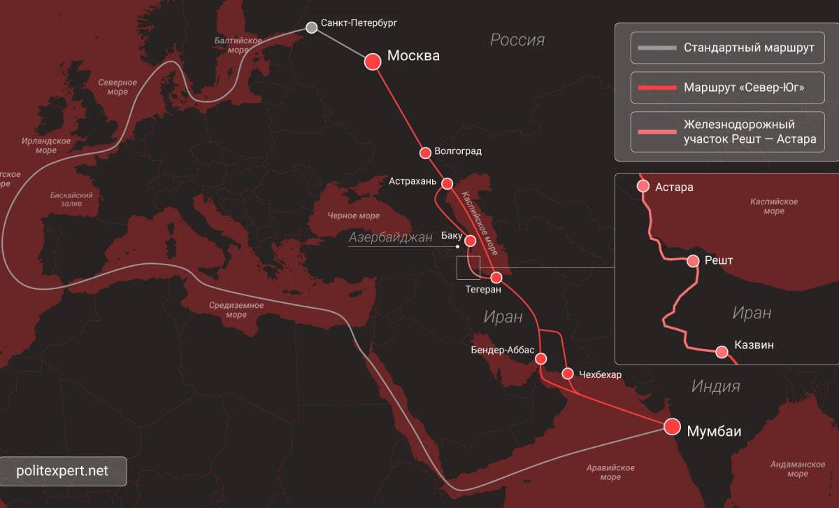 «Серьезная вещь»: транспортный коридор «Север — Юг» обещает РФ золотые горы