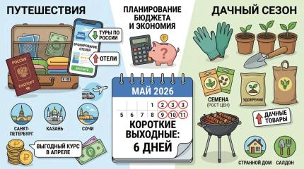Шесть дней отдыха и высокая инфляция: как провести майские праздники без удара по бюджету