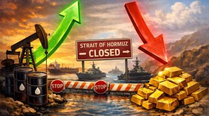 Мартовские тренды на мировых рынках: нефть рванула вверх, а золото — вниз