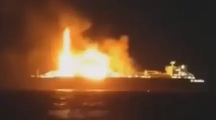 В Средиземном море горит российский СПГ-танкер Arctic Metagaz