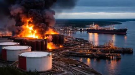 Балтика в огне: эксперты об изменении привычной логистики нефти из РФ