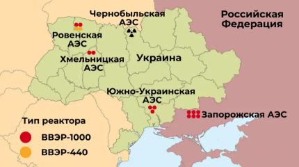 Россия сделала бесполезными три украинские АЭС