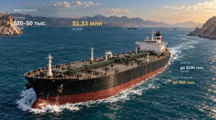 Фрахт танкера через Ормуз подорожал до $1,33 млн в сутки