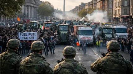Ирландия взорвалась: бизнес и население на грани топливного коллапса