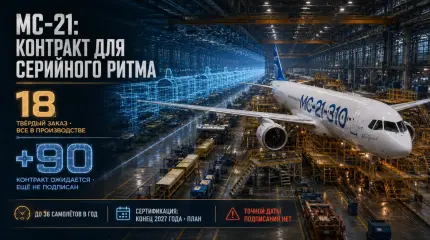 Контракт на 90 МС-21 связали с загрузкой Иркутского авиазавода