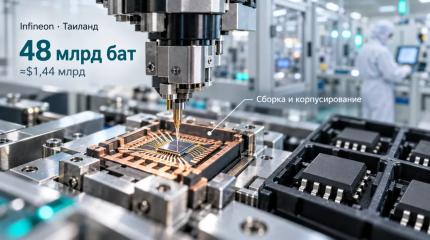 Infineon расширит сборку чипов в Таиланде за 48 млрд бат