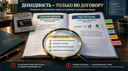 Как упоминание активов влияет на тип доходности в договоре