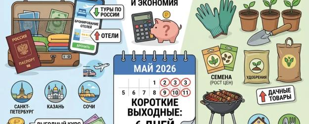 Шесть дней отдыха и высокая инфляция: как провести майские праздники без удара по бюджету