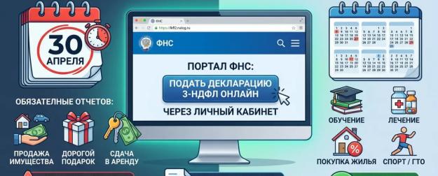 Налоговая декларация 3-НДФЛ за 2025 год: сроки подачи и как получить вычеты