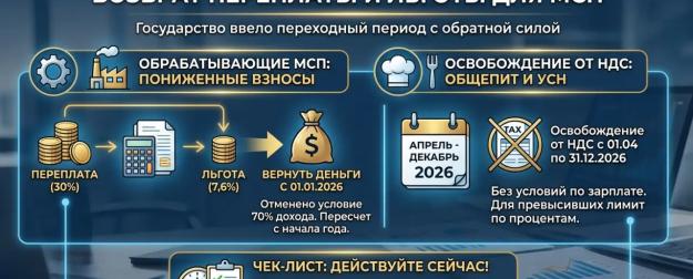 Как вернуть переплату по взносам и сэкономить на НДС: новые льготы для малого бизнеса с апреля