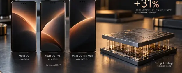 Huawei представила Mate 90 с чипами Kirin собственной разработки