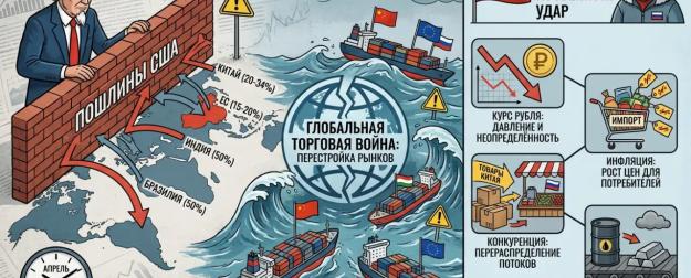 Трамп объявил торговую войну миру. Три скрытых риска для российского бизнеса и ваших доходов