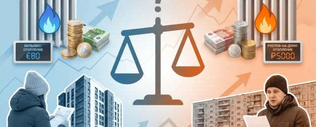 Отопление в Литве и России: сравнение платежек за 60 кв. м в 2026 году