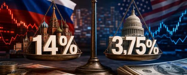 Что значат 14% в России и 3,75% в США для вашего вклада и кредита