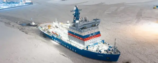 Атомоход «Сибирь» за первые сутки работы в Финском заливе вызволил шесть судов