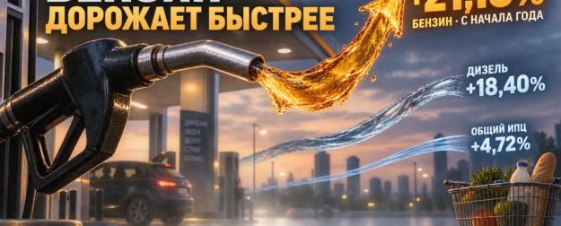Бензин дорожает быстрее общей корзины: что это меняет для водителя