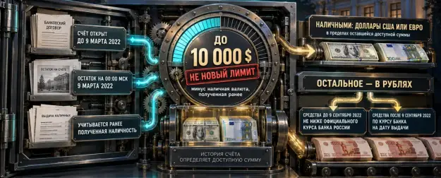 Как получить деньги с валютного счёта: лимит, дата вклада и курс выдачи