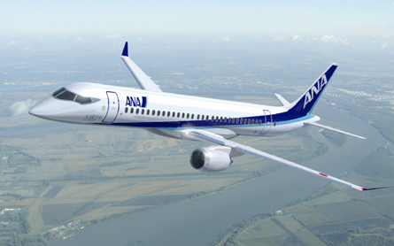 Японский конкурент Sukhoi Superjet 100 совершил первый полет