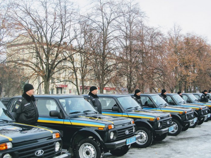 Российская «Нива» на страже украинского правосудия