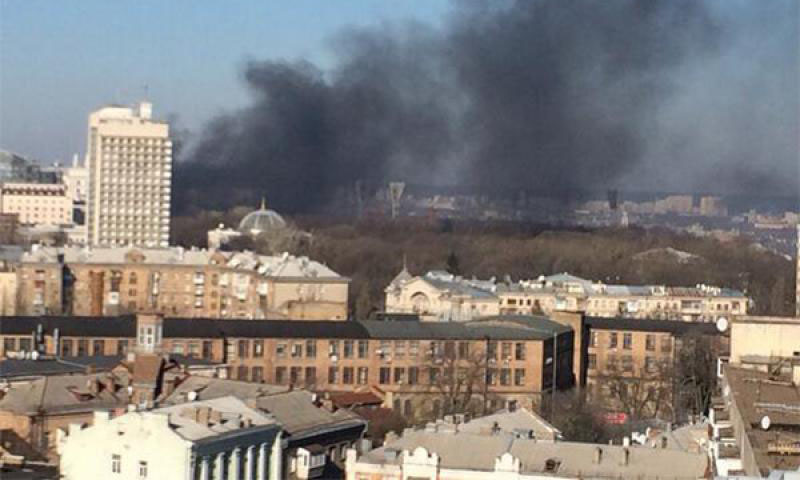 В Киеве горят радиоактивные отходы, привезенные из Житомирской области