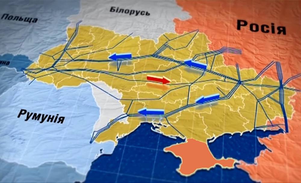 Карта газопровода в европу в украине