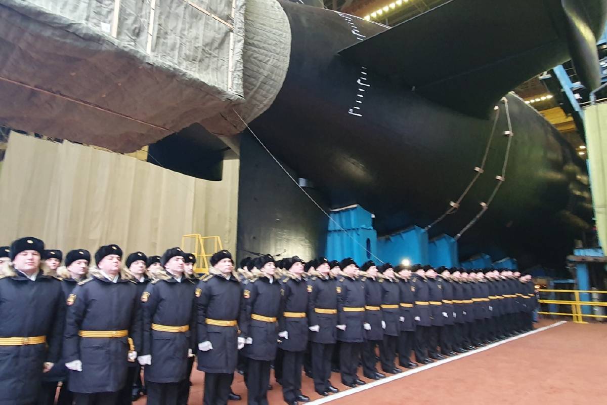 Церемония вывода из эллинга АПЛ «Князь Пожарский» прошла в Северодвинске