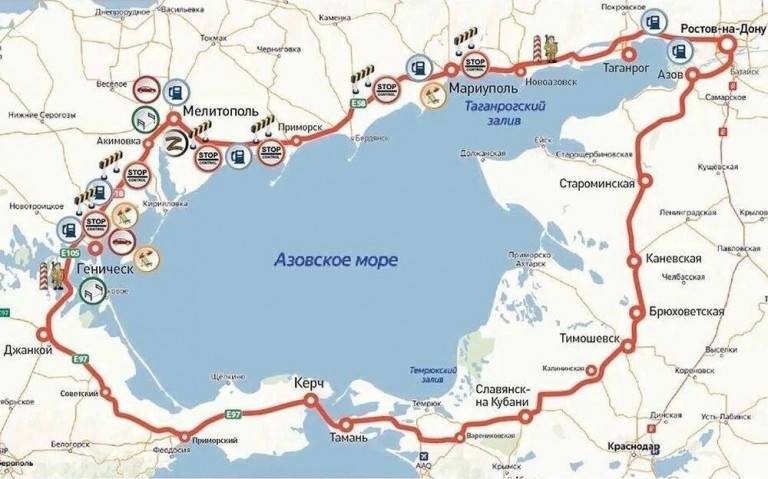 Вокруг Азовского моря будет построена кольцевая трасса