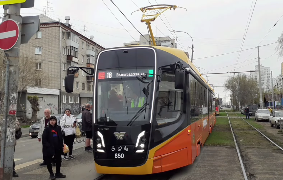 В Екатеринбурге тестируют новый трамвай