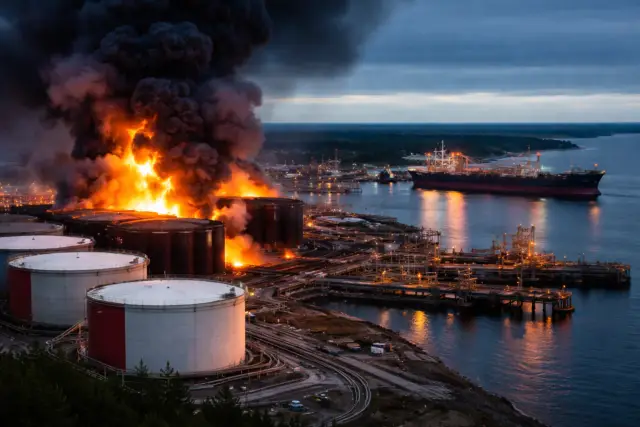 Балтика в огне: эксперты об изменении привычной логистики нефти из РФ