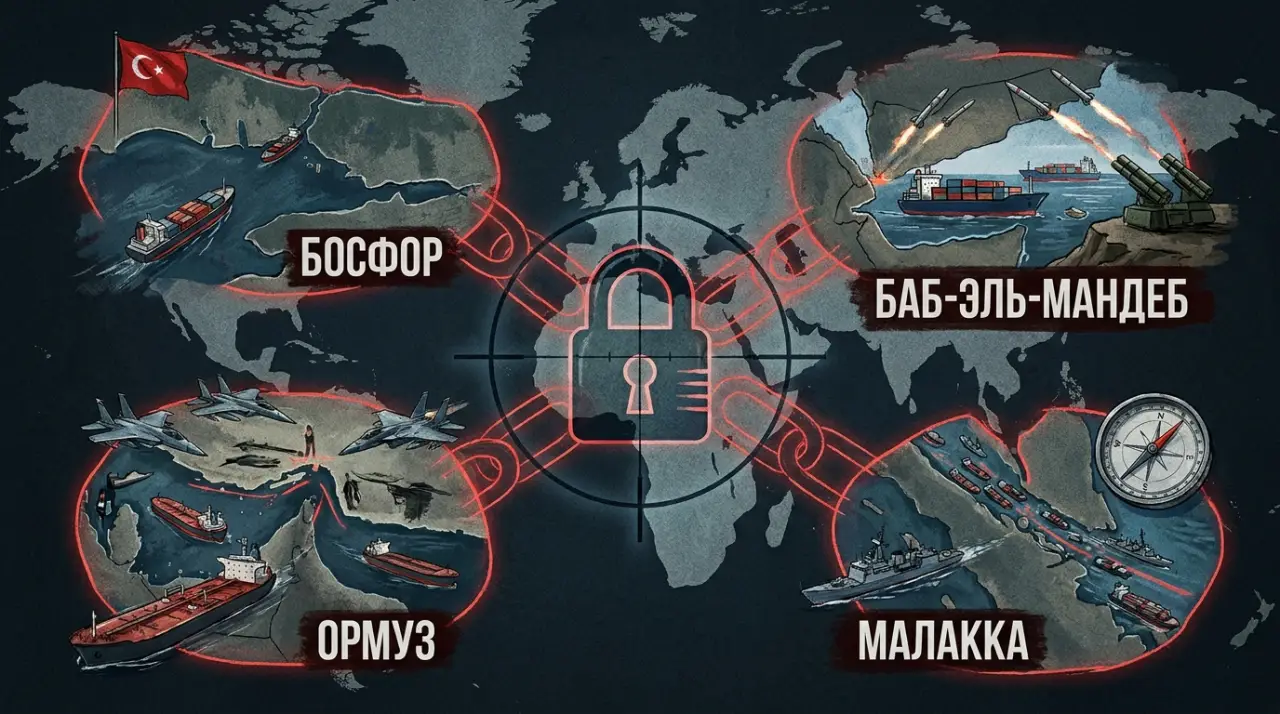 Босфор, Ормуз, Баб-эль-Мандеб и Малакка: кому и сколько платят за проход через главные ворота мировой торговли