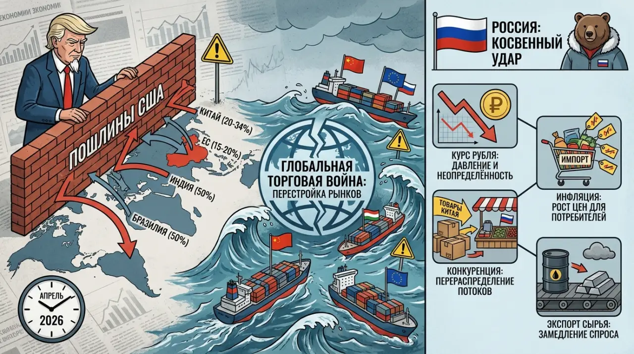 Трамп объявил торговую войну миру. Три скрытых риска для российского бизнеса и ваших доходов