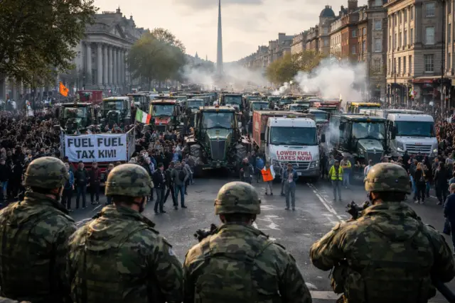 Ирландия взорвалась: бизнес и население на грани топливного коллапса