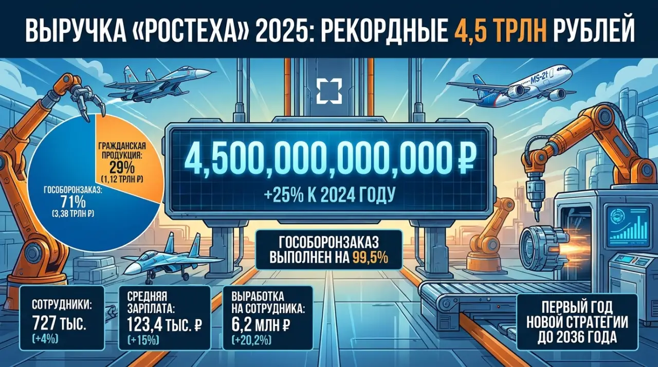 4,5 триллиона и новая стратегия: куда идёт «Ростех»