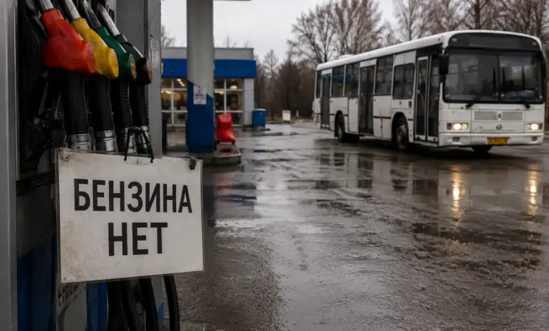 Автобусы встали, бензин исчезает: топливный кризис охватывает Россию