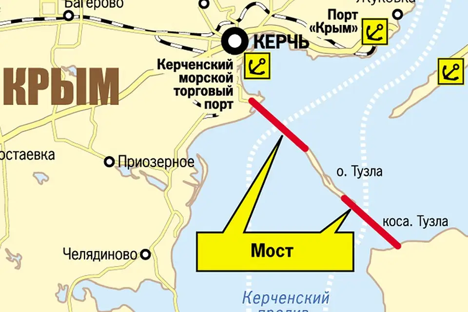 Через Керченский пролив нужно проложить трубы для топлива в Крым