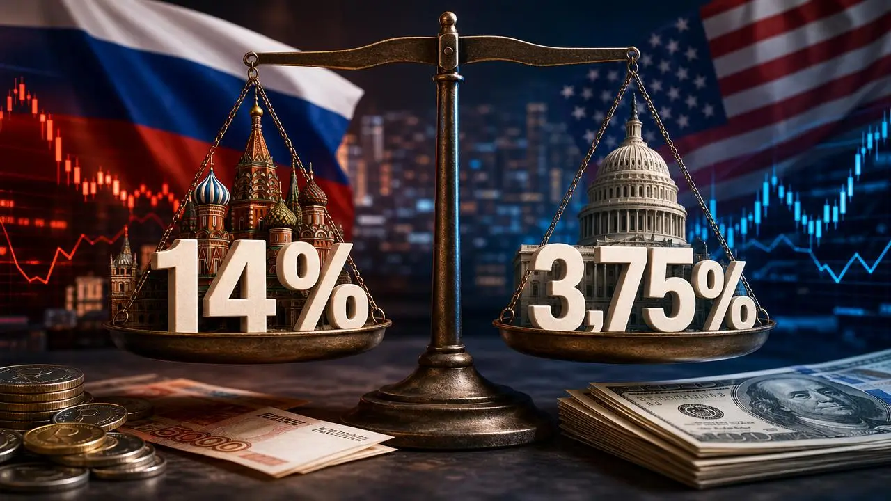 Что значат 14% в России и 3,75% в США для вашего вклада и кредита