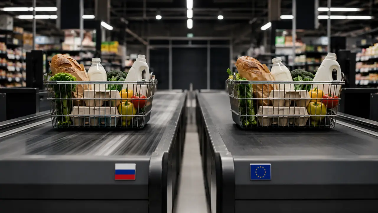 Инфляция в России и еврозоне: где цены растут быстрее