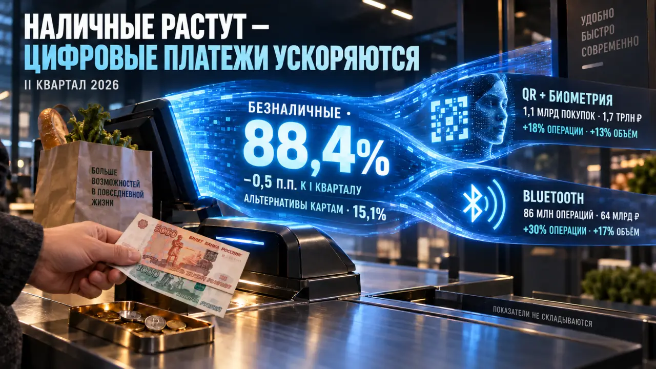 Наличные вернулись, но QR не отступил: что изменилось в платежах